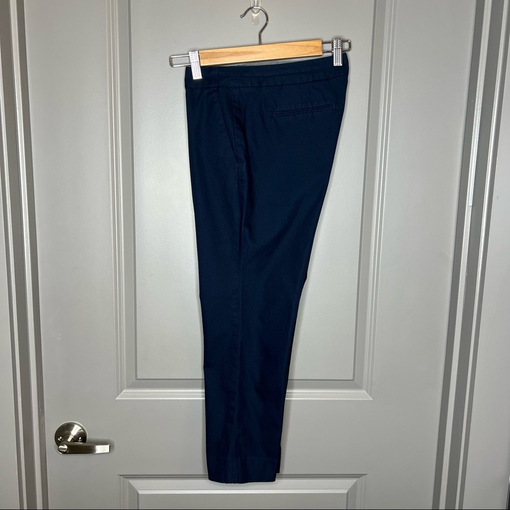 Banana Republic | Navy Blue Hampton Fit Cropped Chino Pant 8 PETITE